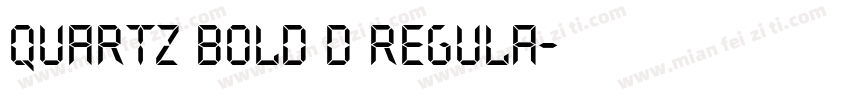 Quartz Bold D Regula字体转换